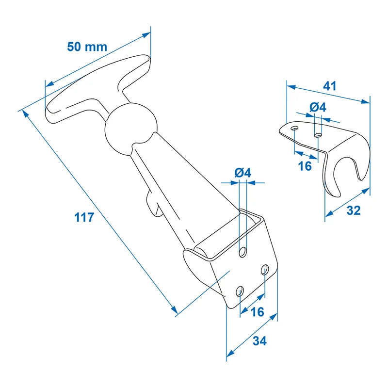 Attache Capot 12cm