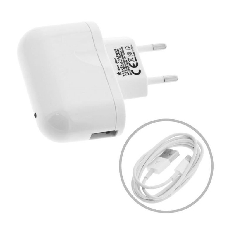 Chargeur Secteur Blue Star Pour Iphone 5 5s 5c 6 6s 7 8 X