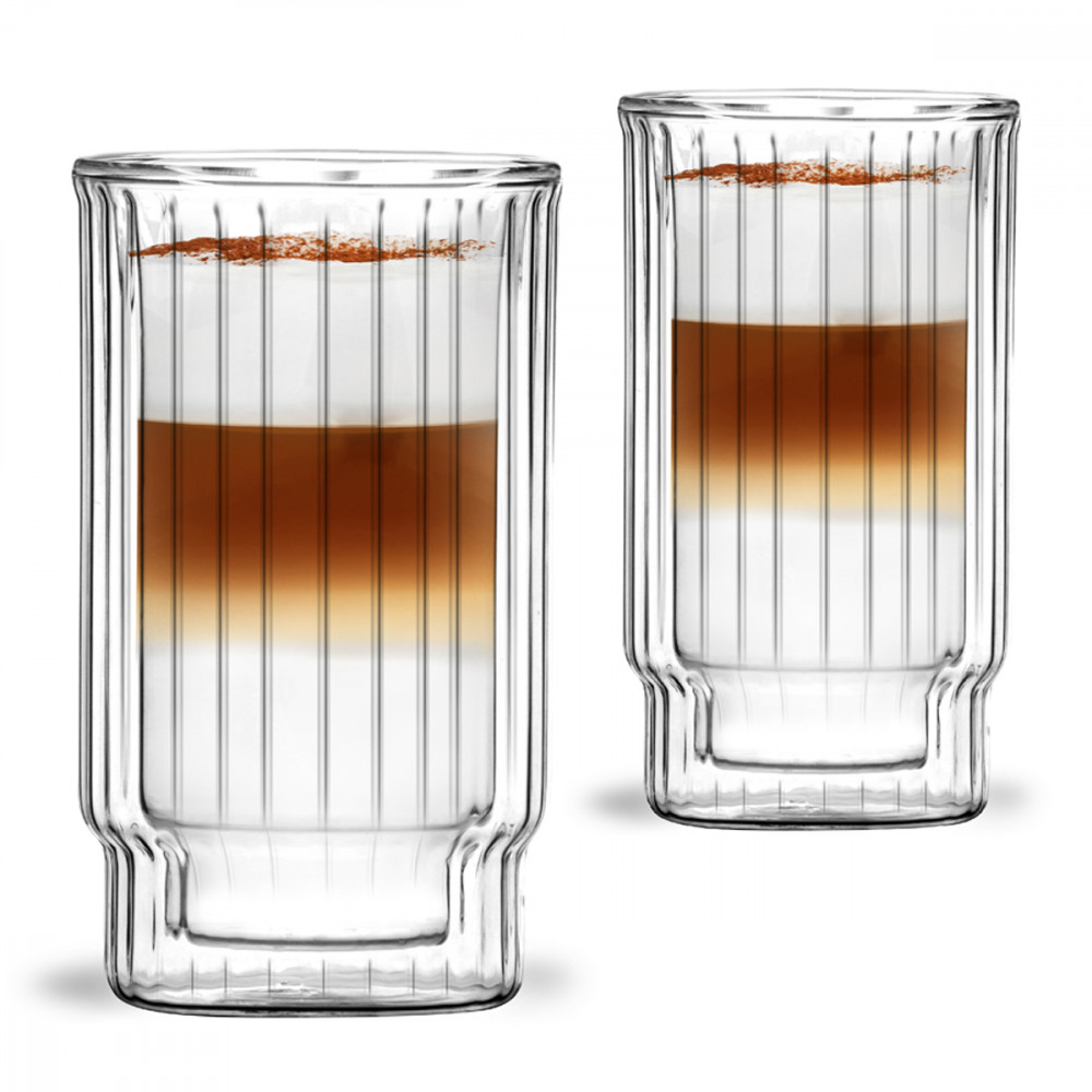 Set De 2 Verres Cannelés 300ml Vialli Design