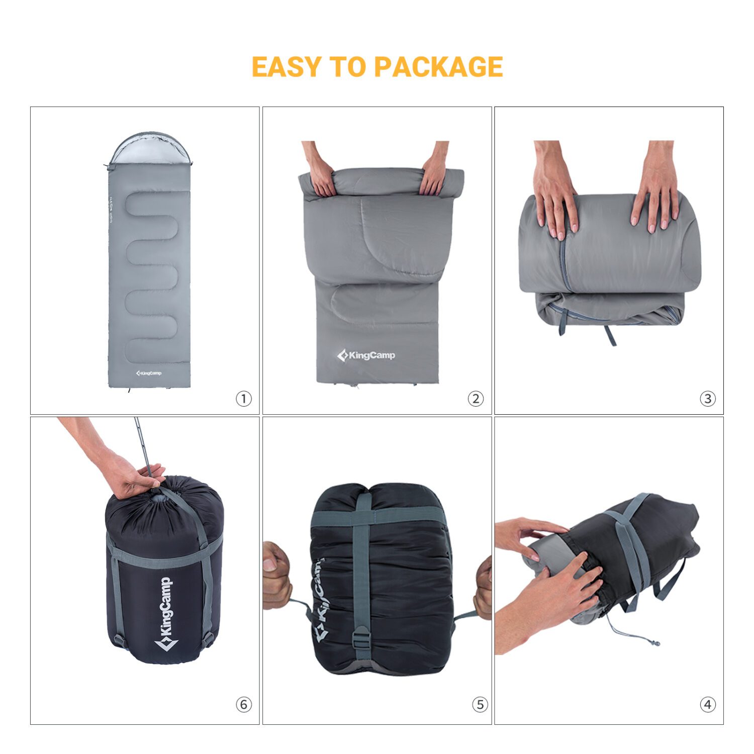 Sac De Couchage Oasis 250 Kingcamp - Gris