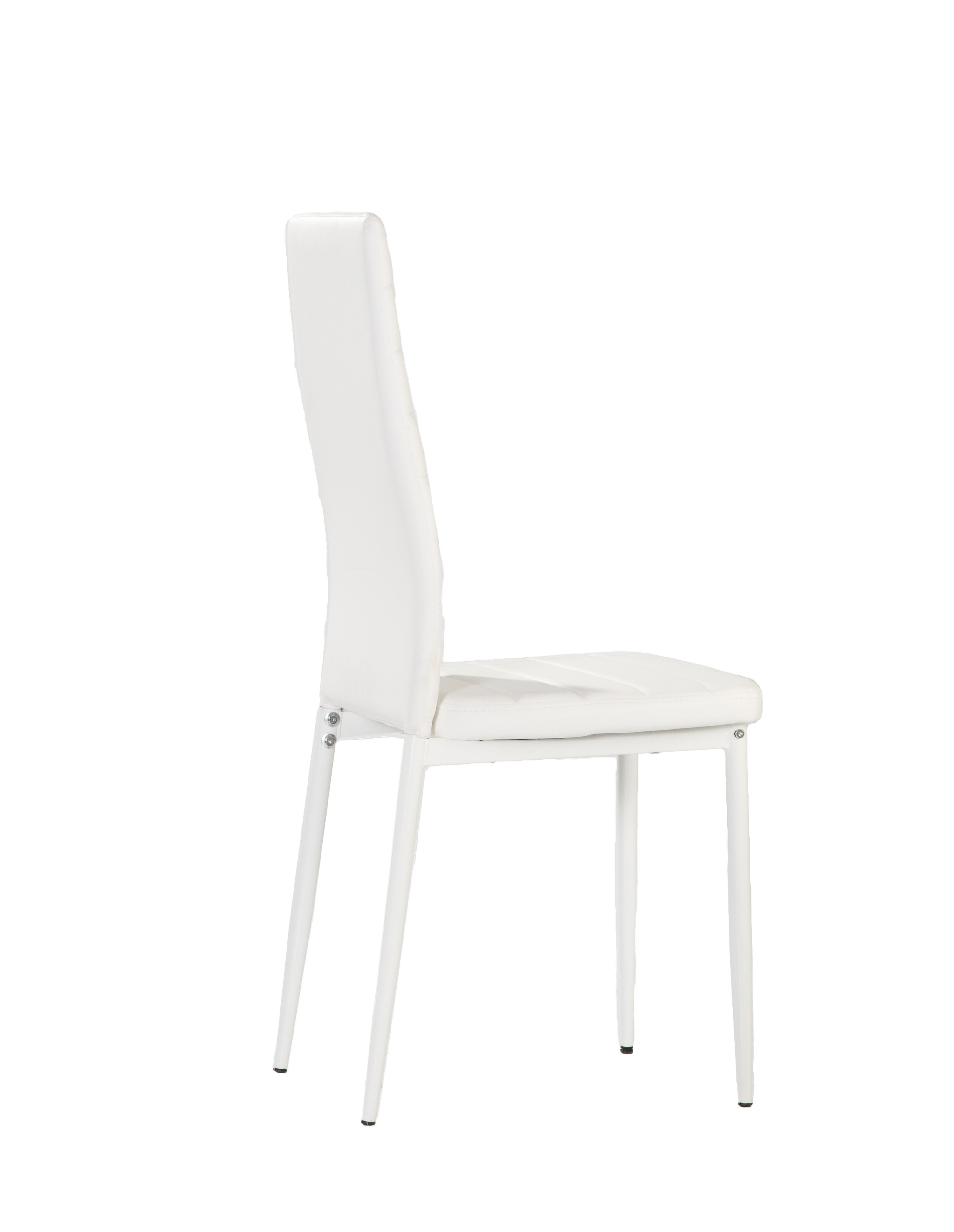 Momma Home - 4 X Chaise Clara En Simili-cuir Blanc