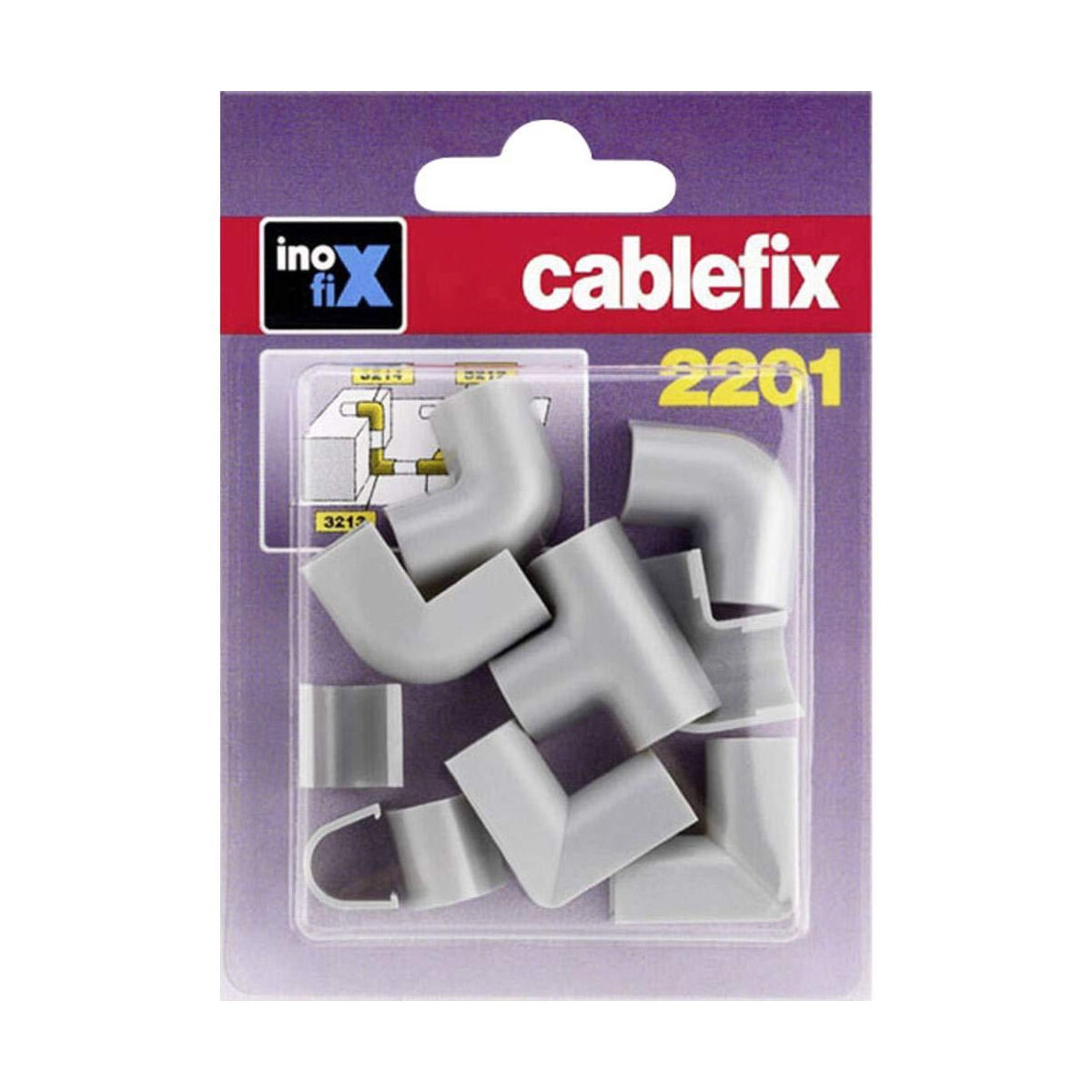 Tuyau De Connexion Inofix 2201 Gris 10 Pièces 8 X 7 Mm