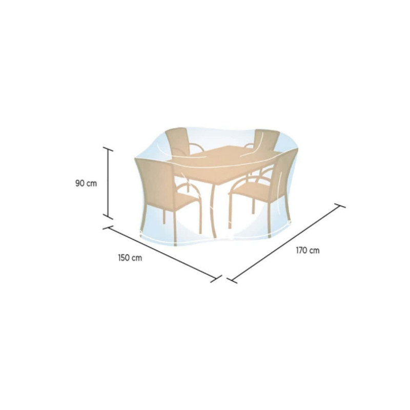Housse De Jardin Ronde Campingaz - Pour Ensemble De Jardin - Taille M - 150cm