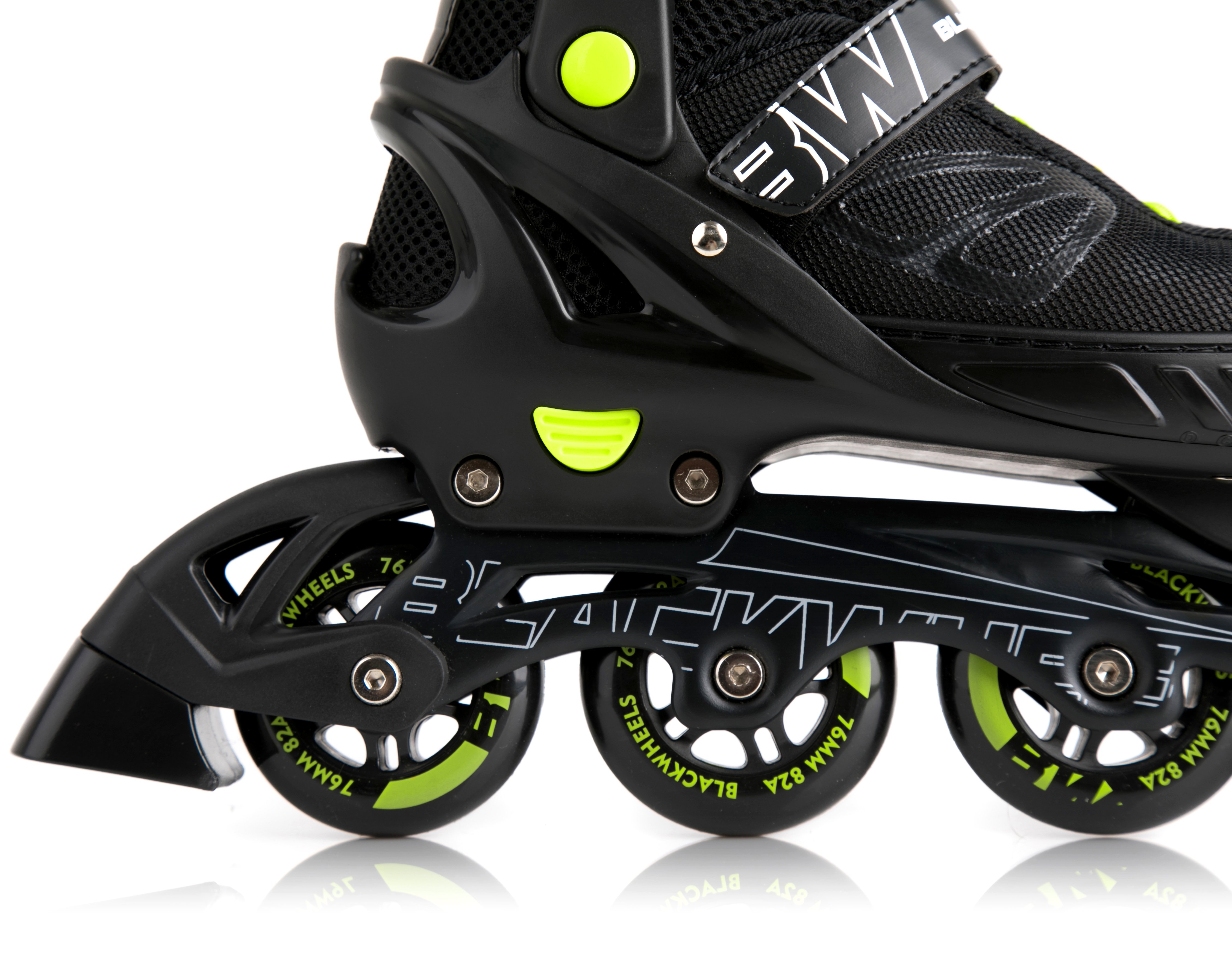 Patins À Roulettes Réglables Blackwheels Sonic Noir-vert Taille 40-43