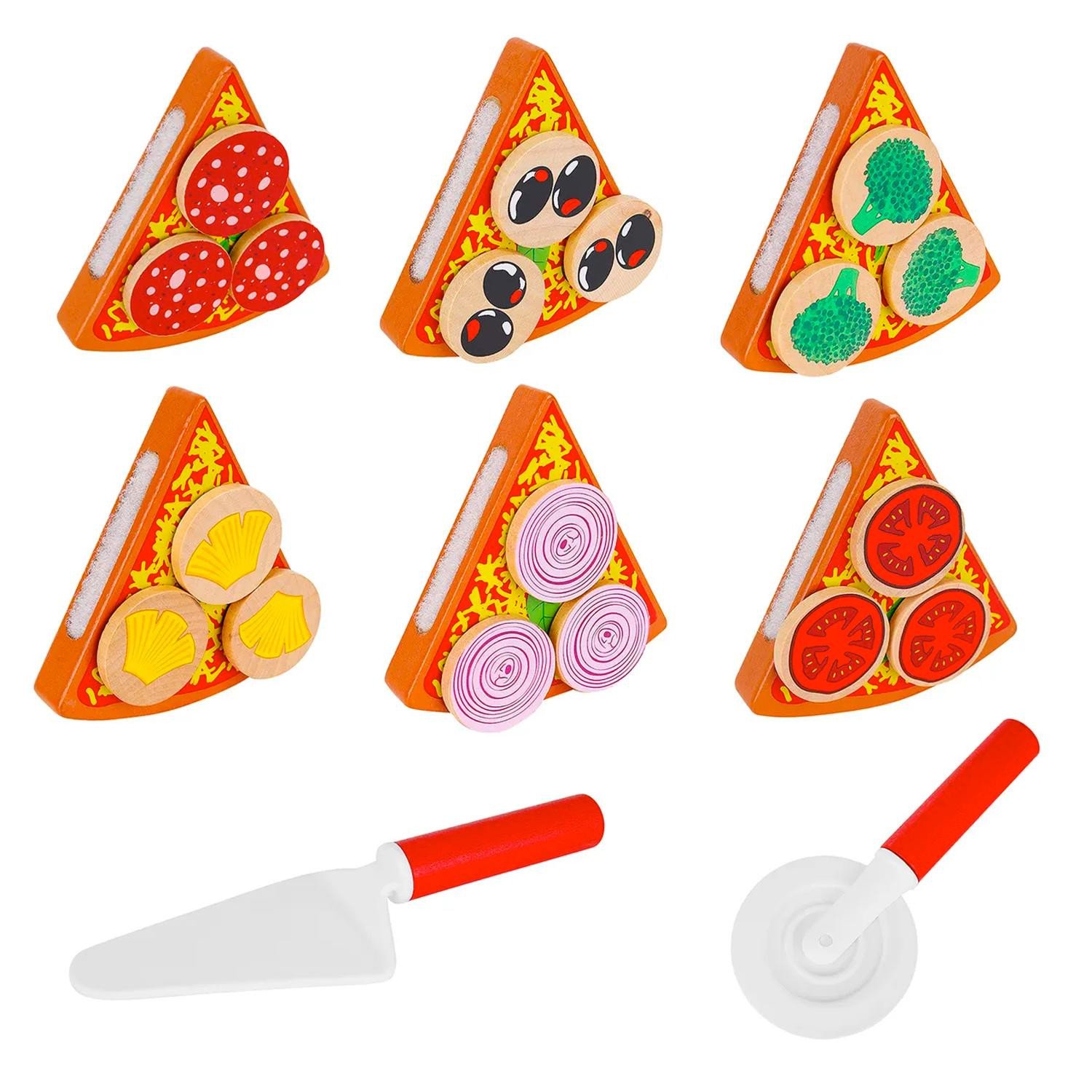 Pizza Jouet En Bois - 27 Pièces