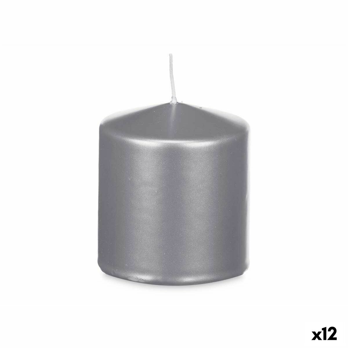Bougie Acorde 92543 Argenté 9 X 10 X 9 Cm (12 Unités)