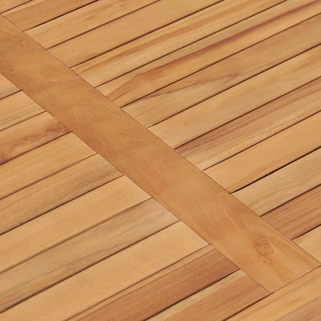 Table À Dîner De Jardin 120x70x77 Cm Bois De Teck Solide