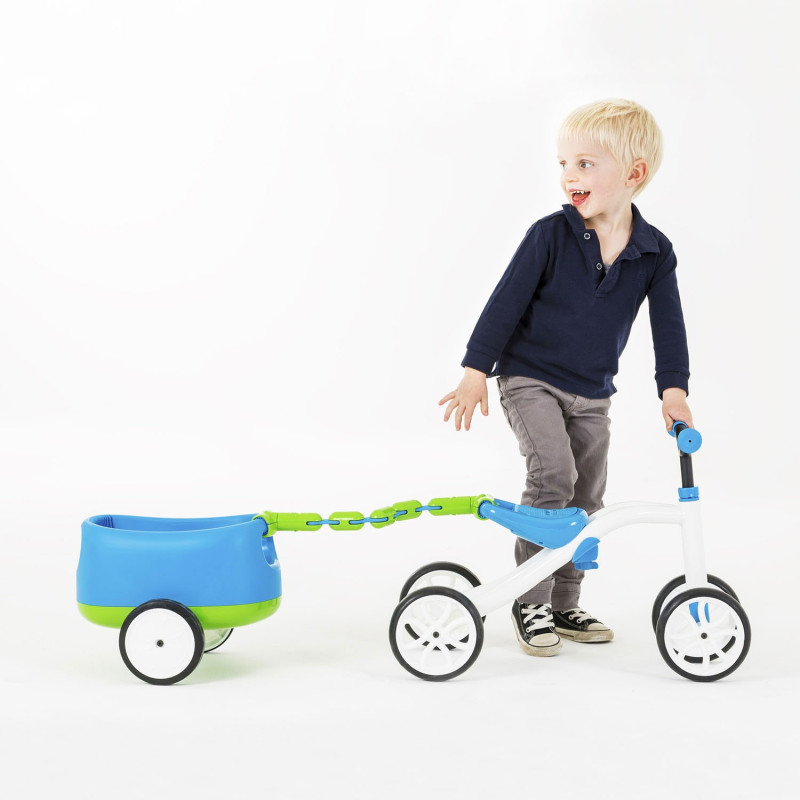 Chillafish Quadie Balance Bike With Trailie Blue à Prix Carrefour