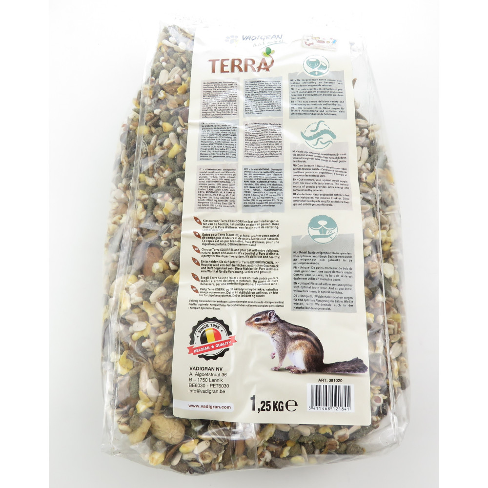 Nourriture Écureuil 1.25 Kg Terra Vadigran