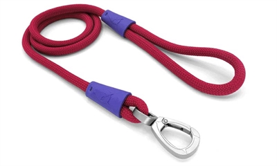 Laisse Pour Chien Morso En Velours Rouge - Corde Résistante Et Élégante