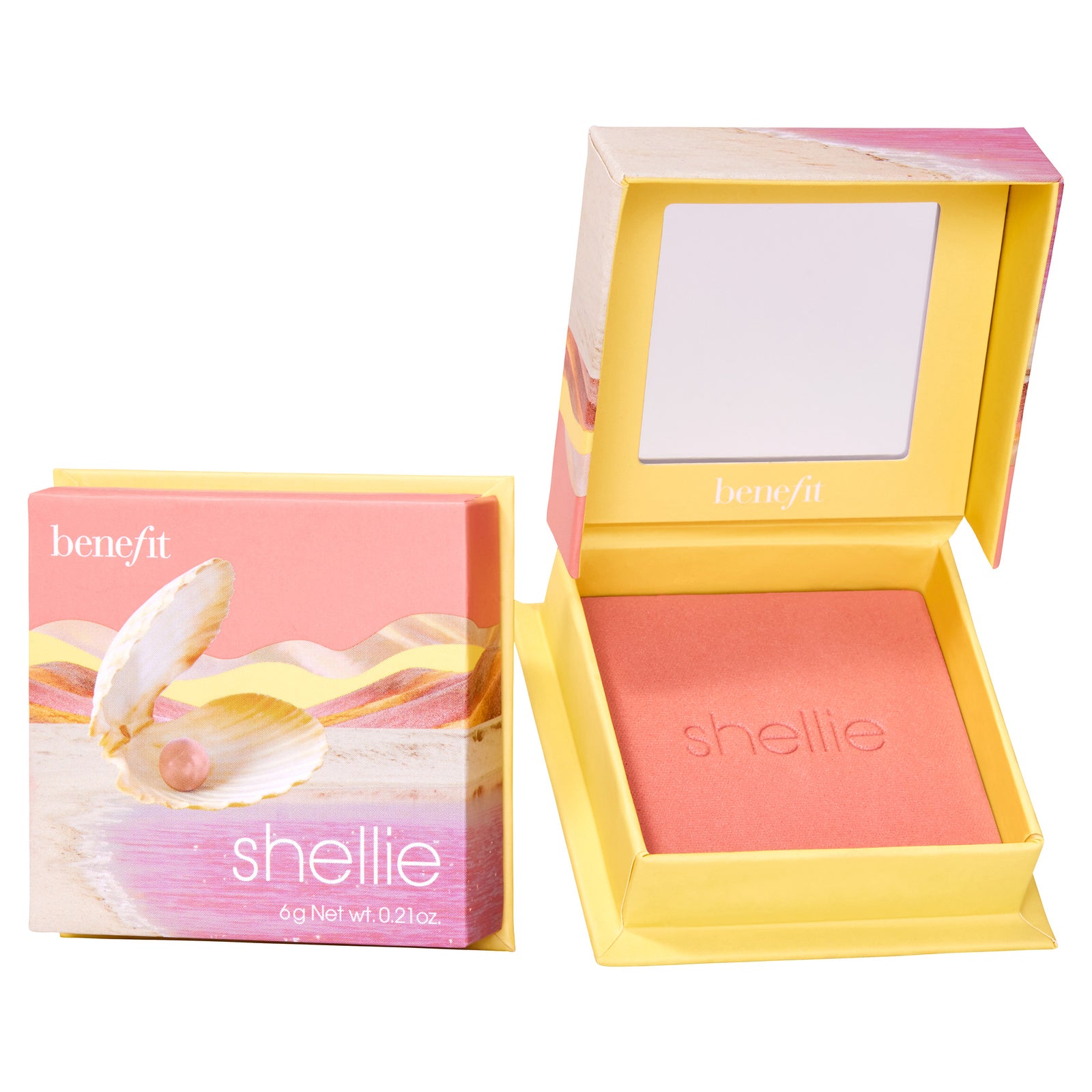 Benefit WANDERful World Blush Shellie Warm Seashell-Pink Powder Blush 6g puder, rouge & highlighter dam – bild 2