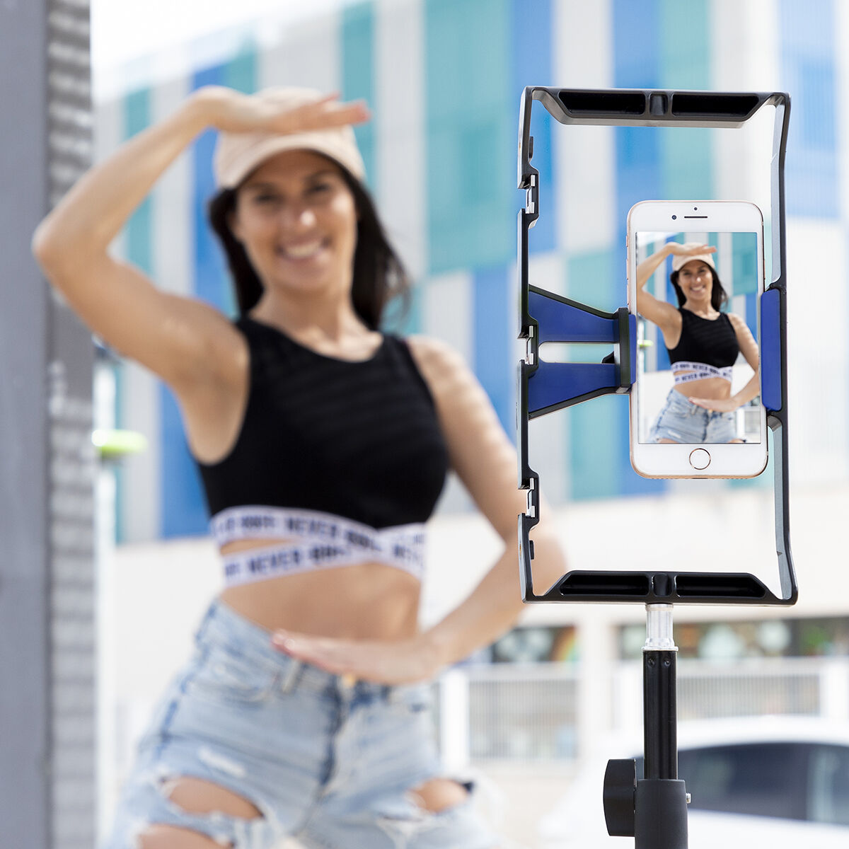 Support Pour Smartphone Avec Stabilisateur Manuel Stafect Innovagoods