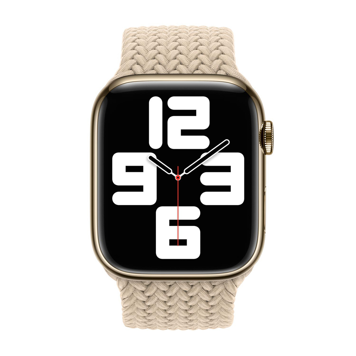 Bracelet Solo tressé pour Apple Watch | 44/45/46/49 mm - Taille 8 - Beige