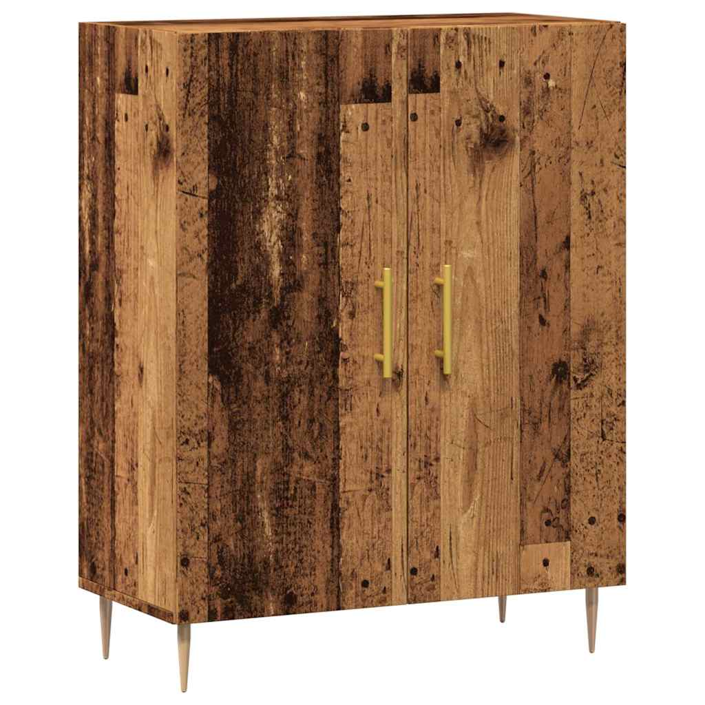 Buffet | Armoire De Rangement | Meuble De Rangement Vieux Bois 69,5x34x90 Cm Bois D'ingénierie