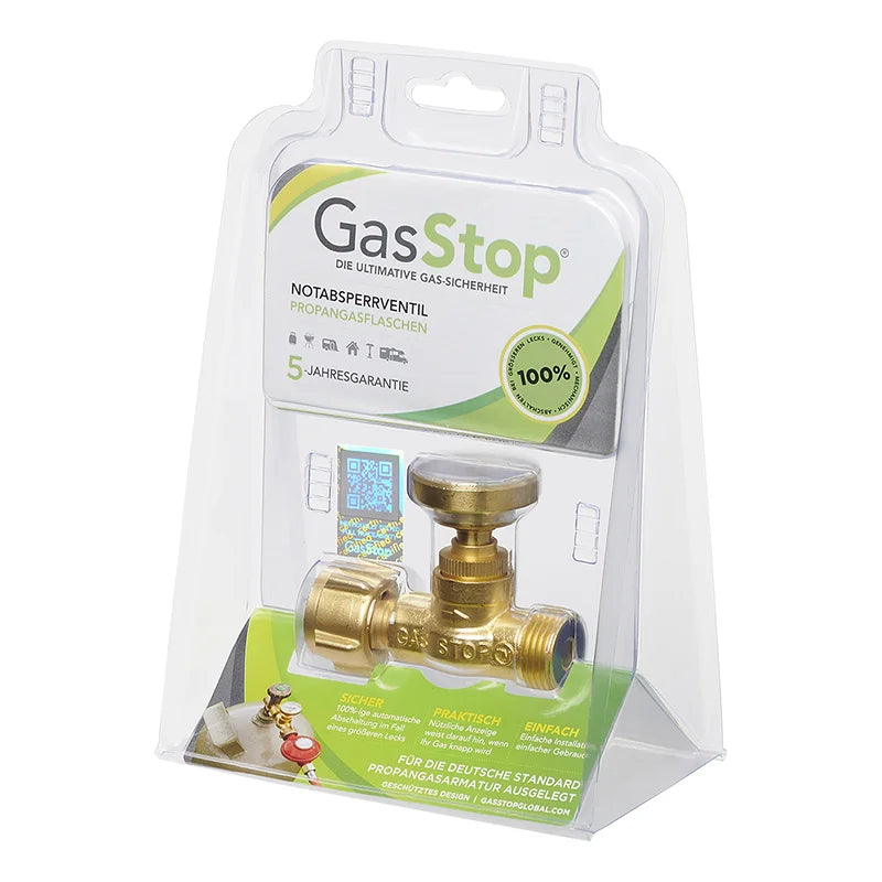 Gasstop Vanne D'arrêt D'urgence Pour Bouteilles De Gaz Propane De 21,8mm Lh (g.12) Gsde1
