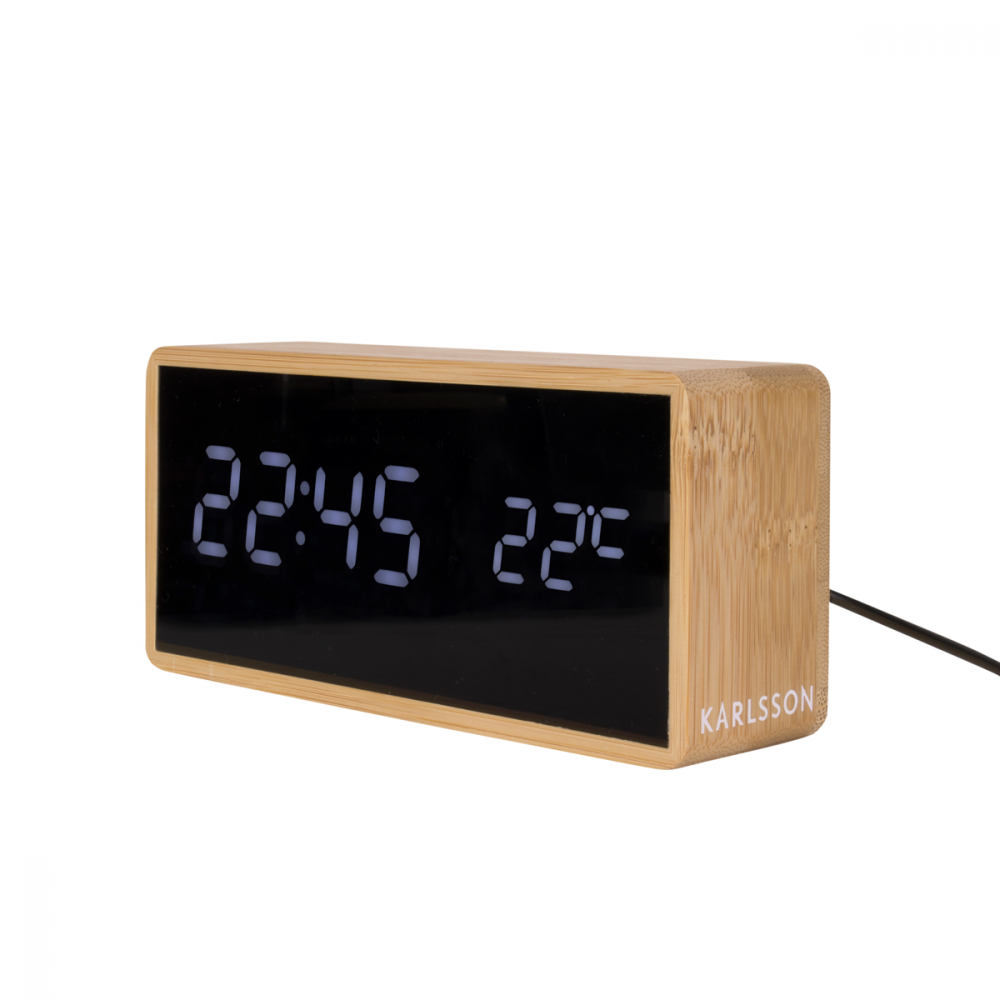 Réveil Tube Bambou Present Time