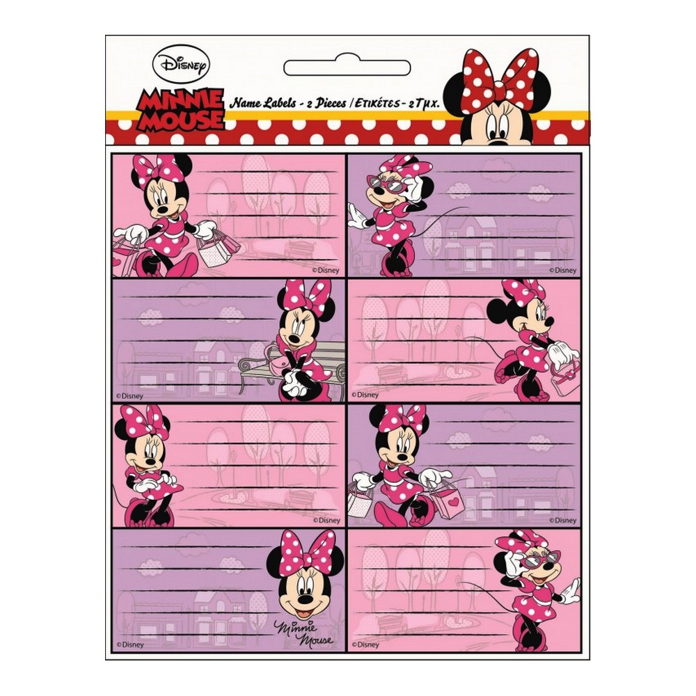 Étiquette à Bagages Minnie Mouse – Disney – Plastique Rigide – Neuve