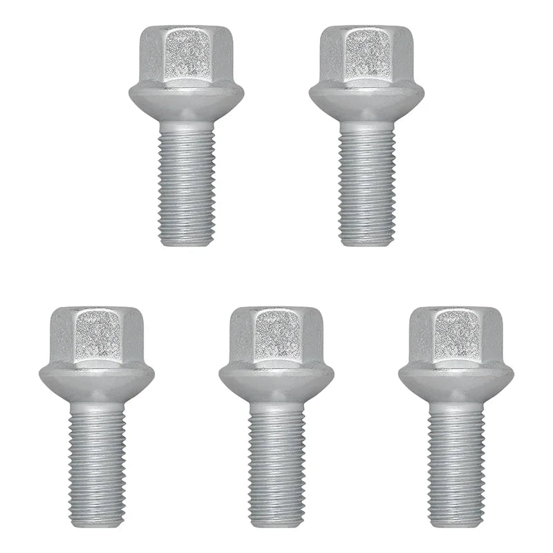 20 Boulons De Roue M12x1,5 50mm Assise Sphérique R12 - 20-KU121550 Pour Audi, Mercedes, VW