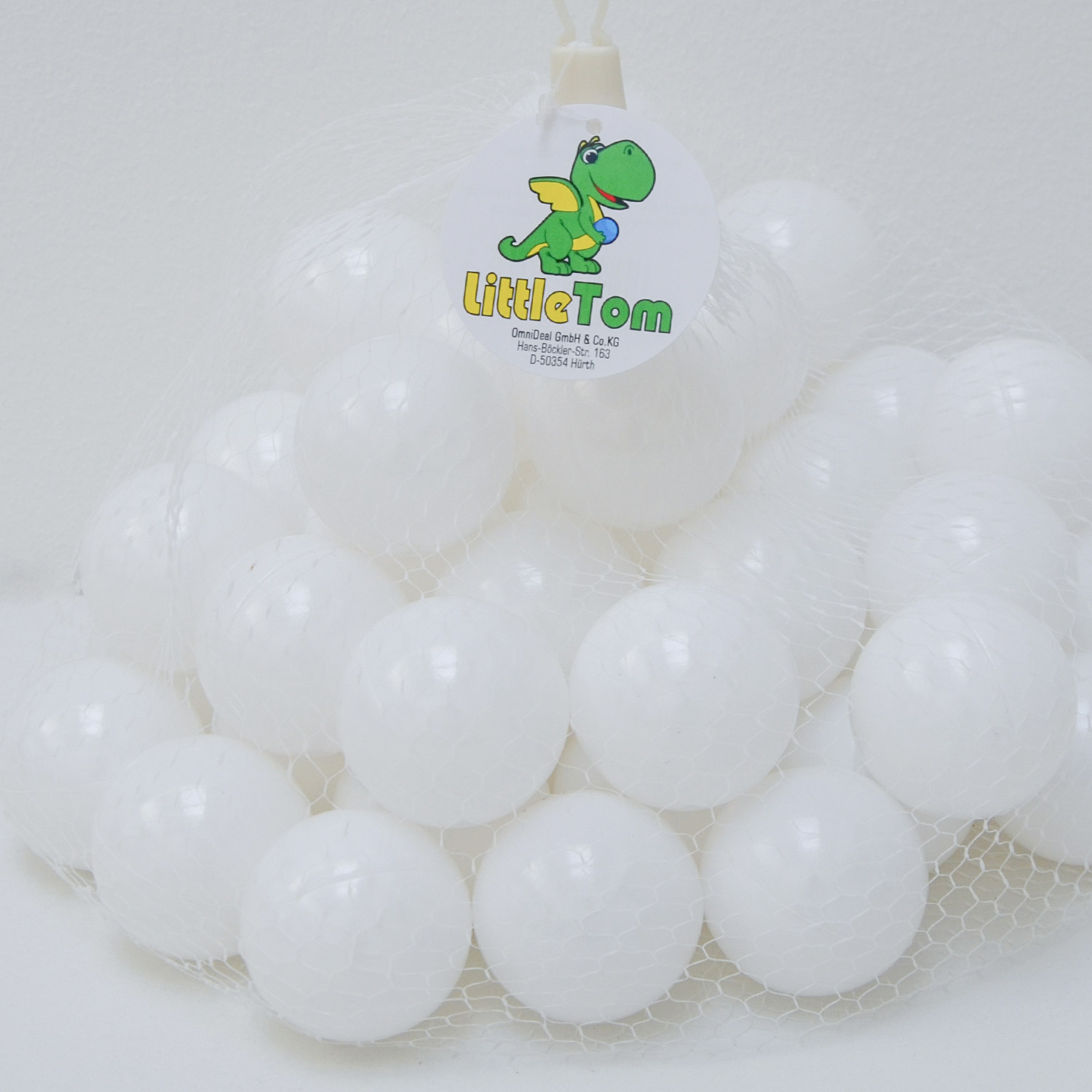 Littletom 50 Boules En Pe 5,5cm De Diamètre Pour Remplir Piscine Bébé Blanc