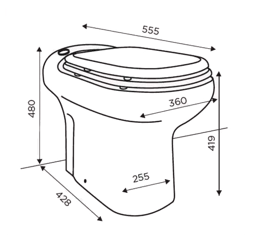 Cuvette Wc À Broyeur Intégré  Sanicompact Elite - Sfa - C6std