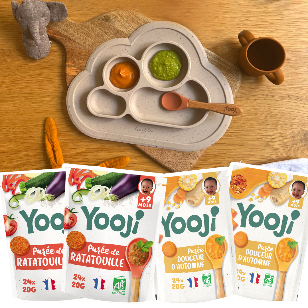 Lot X4 - Ratatouille & Douceur D'automne Bio - 12 Repas Dès 9 Mois - 4 X 480g YOOJI