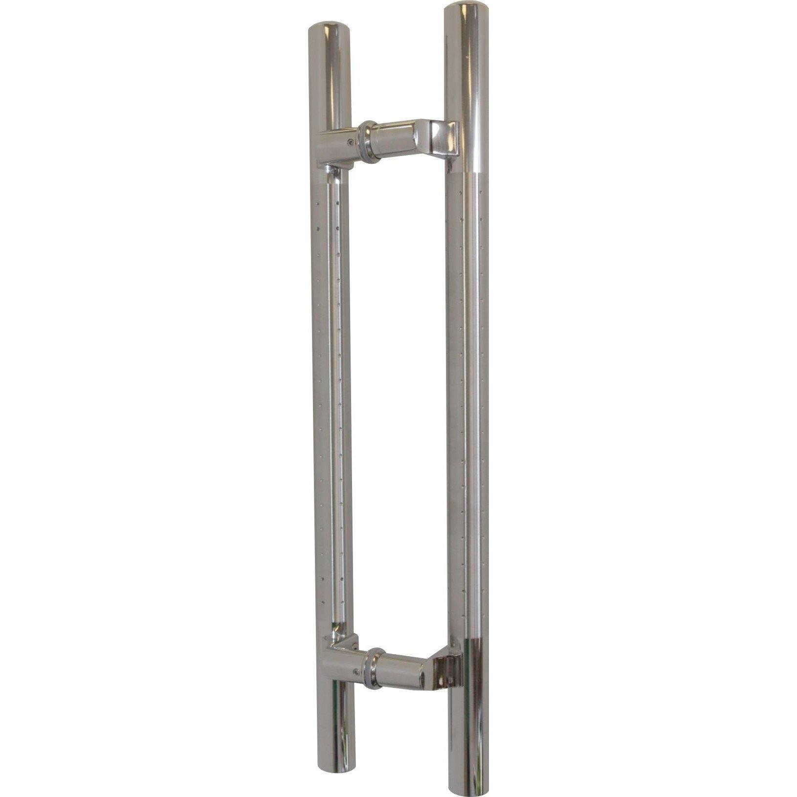 Dotted offset stainless steel pull handle