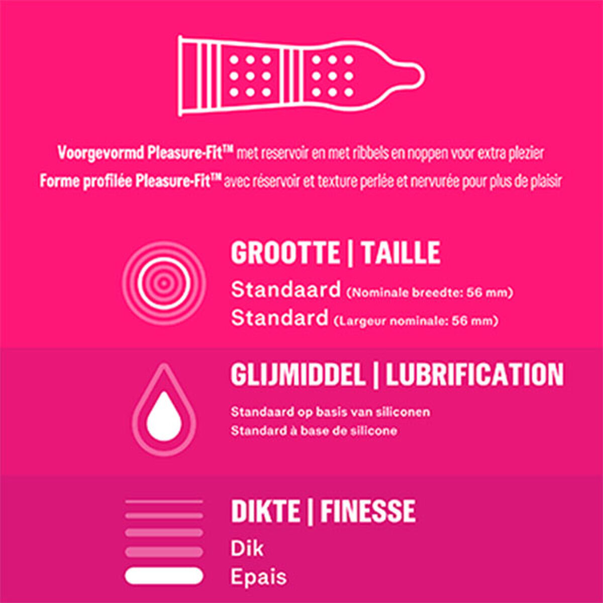 Préservatifs Durex Pleasure Me 10 Pcs