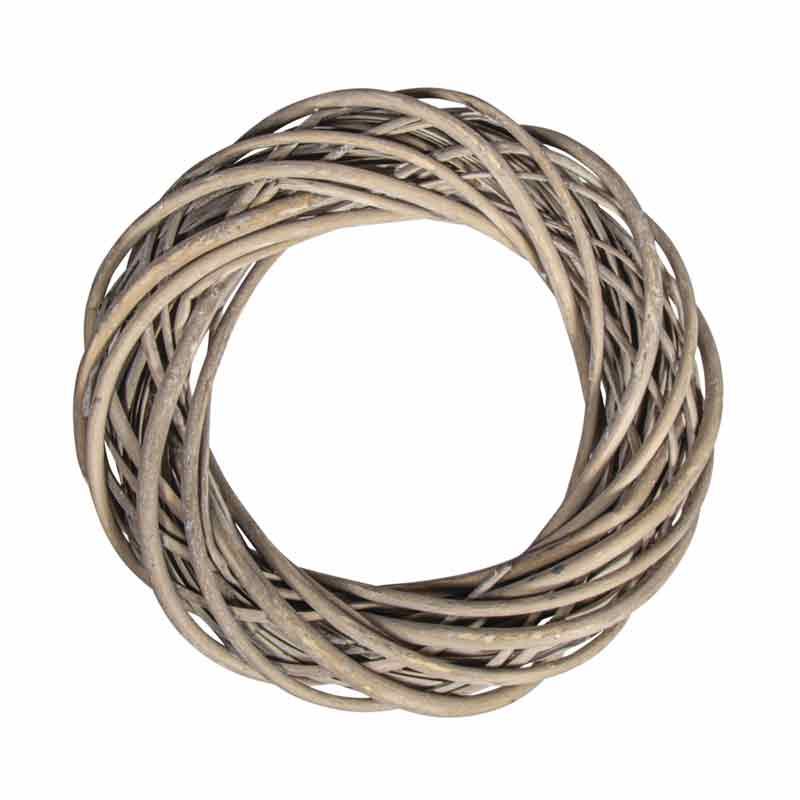 Couronne En Osier Décorative VBS - Environ 35 Cm - Style Champêtre - Pour Porte, Table, Déco Murale