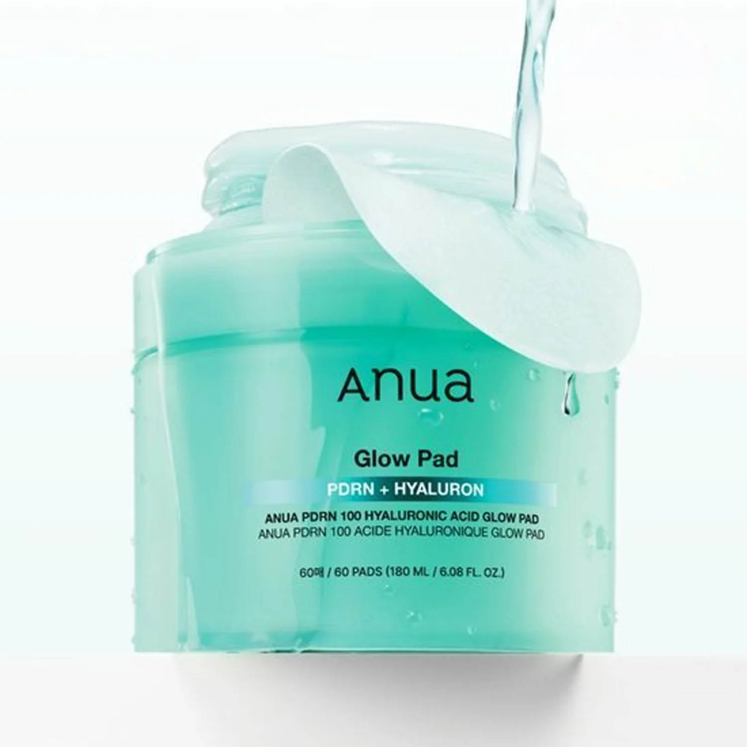 Aktívne zložky tampónov Anua PDRN Hyaluronic Glow Pad