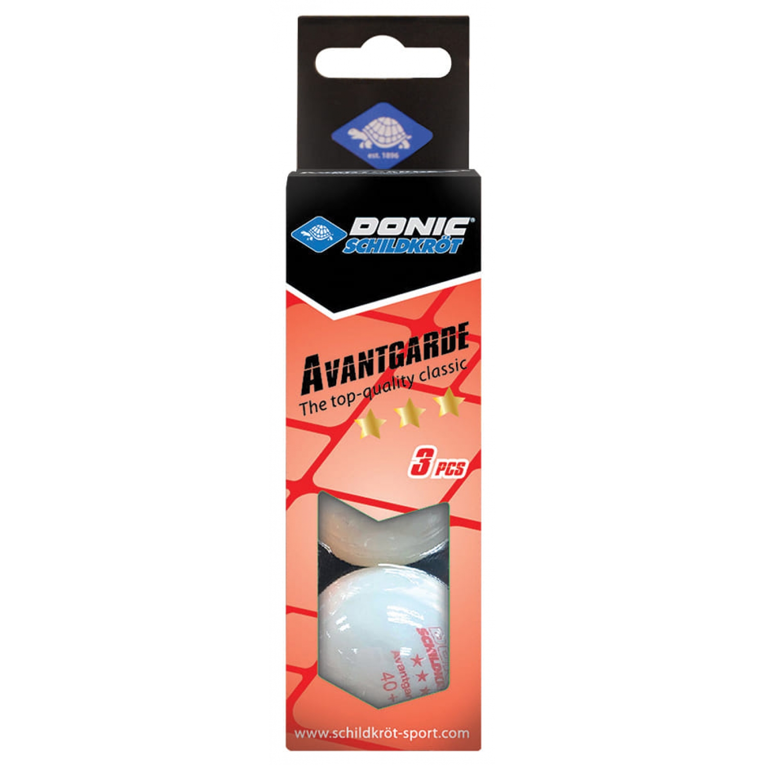 Мячи Donic Advantgarde 3* 40+ 3шт white