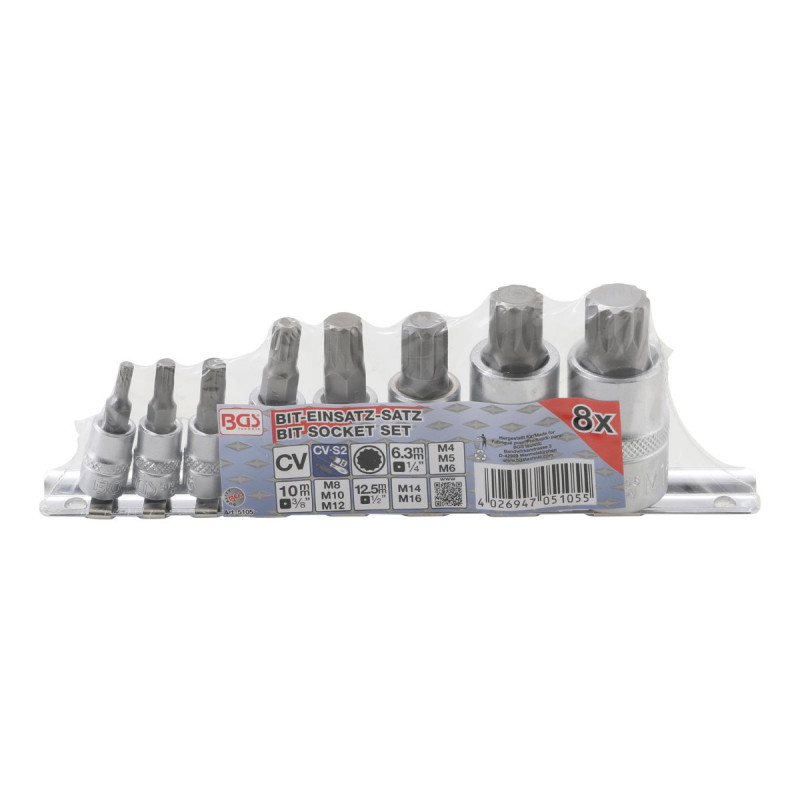 Jeu De Douilles À Embouts Bgs Technic Pour Xzn - Denture Multiple M4/m16 - 8 Pcs - 5