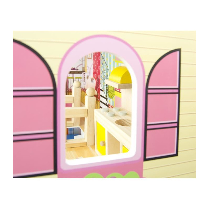 Mobilier maison de poupées - Small foot company - Chambre enfant - Lit cabane - Toboggan girafe - 11 pièces - Jeux - Jouets