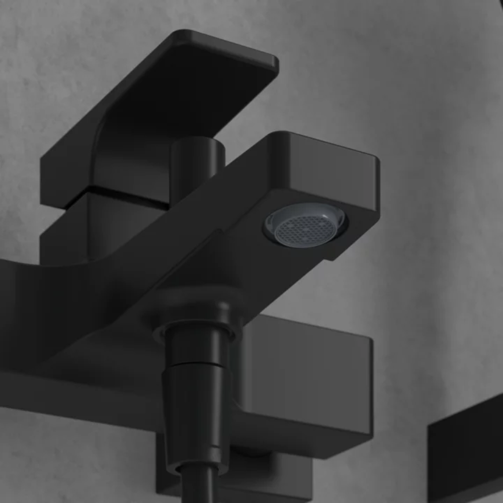 Mitigeur Bain Douche Mécanique Villeroy Et Boch Architectura Square Matt Black