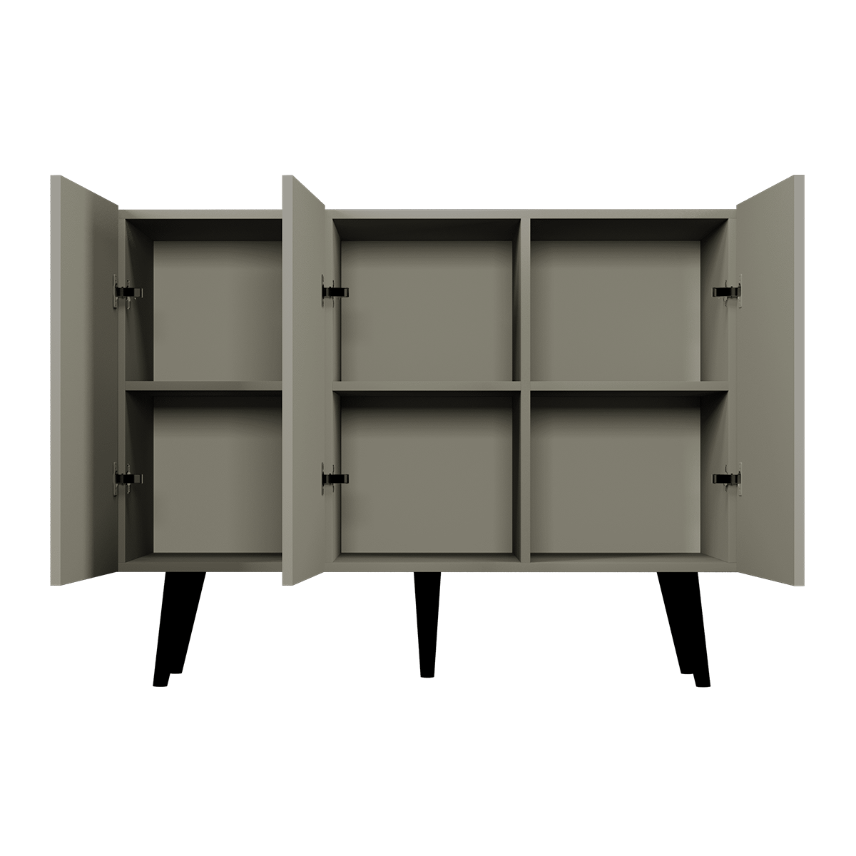 Commode 3 Portes Toronto - Gris