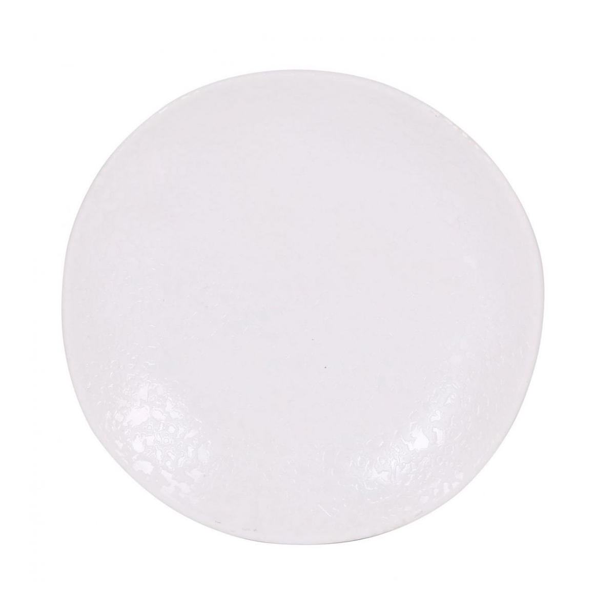 Lot De 24 Assiettes Dena De Présentation, Assiette Plate À Steak Occidental En Porcelaine Blanc - D 15 X H 1,5 Cm