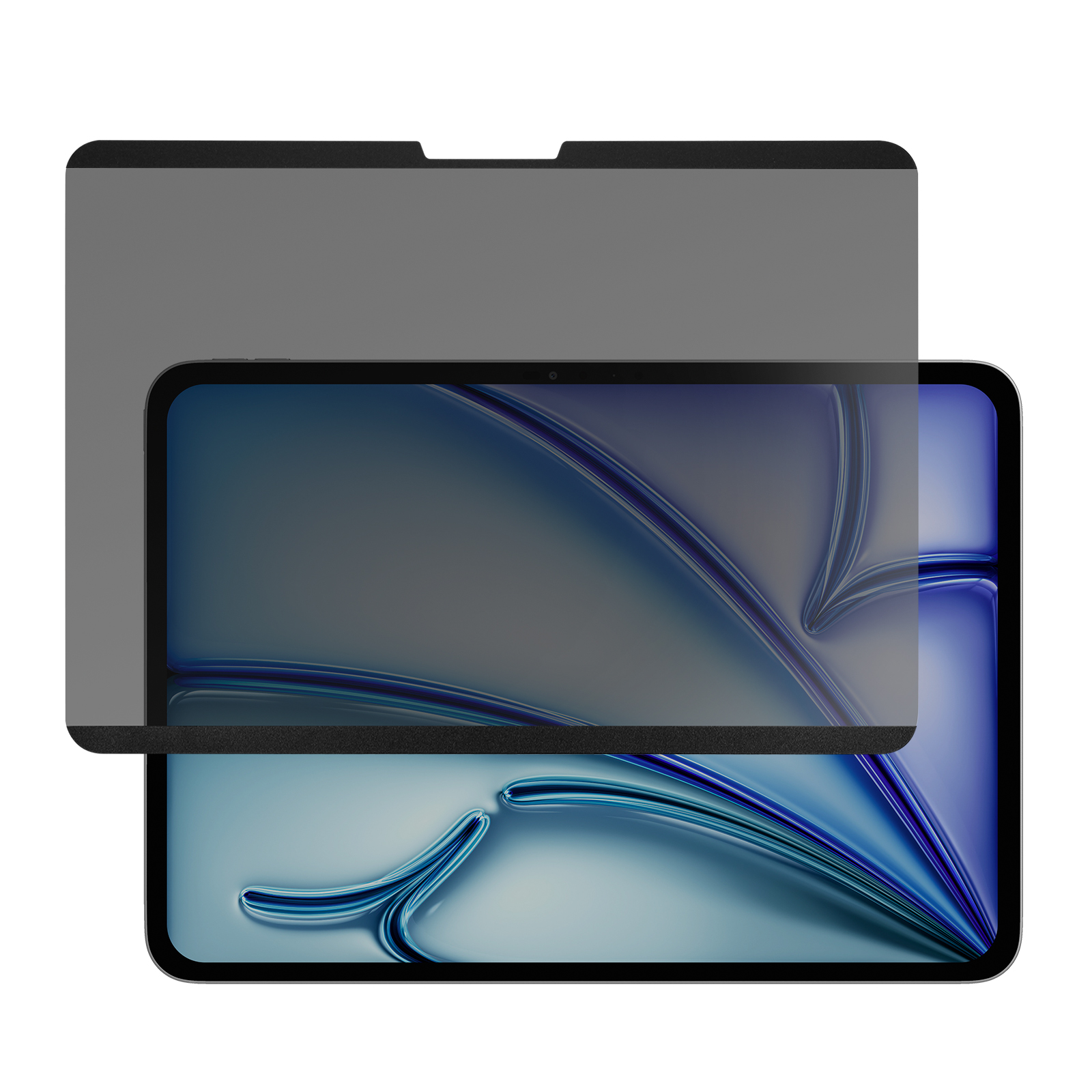 Protège Écran pour iPad Air 11 2024 / 2025 Anti-espion Magnétique Noir Transparent