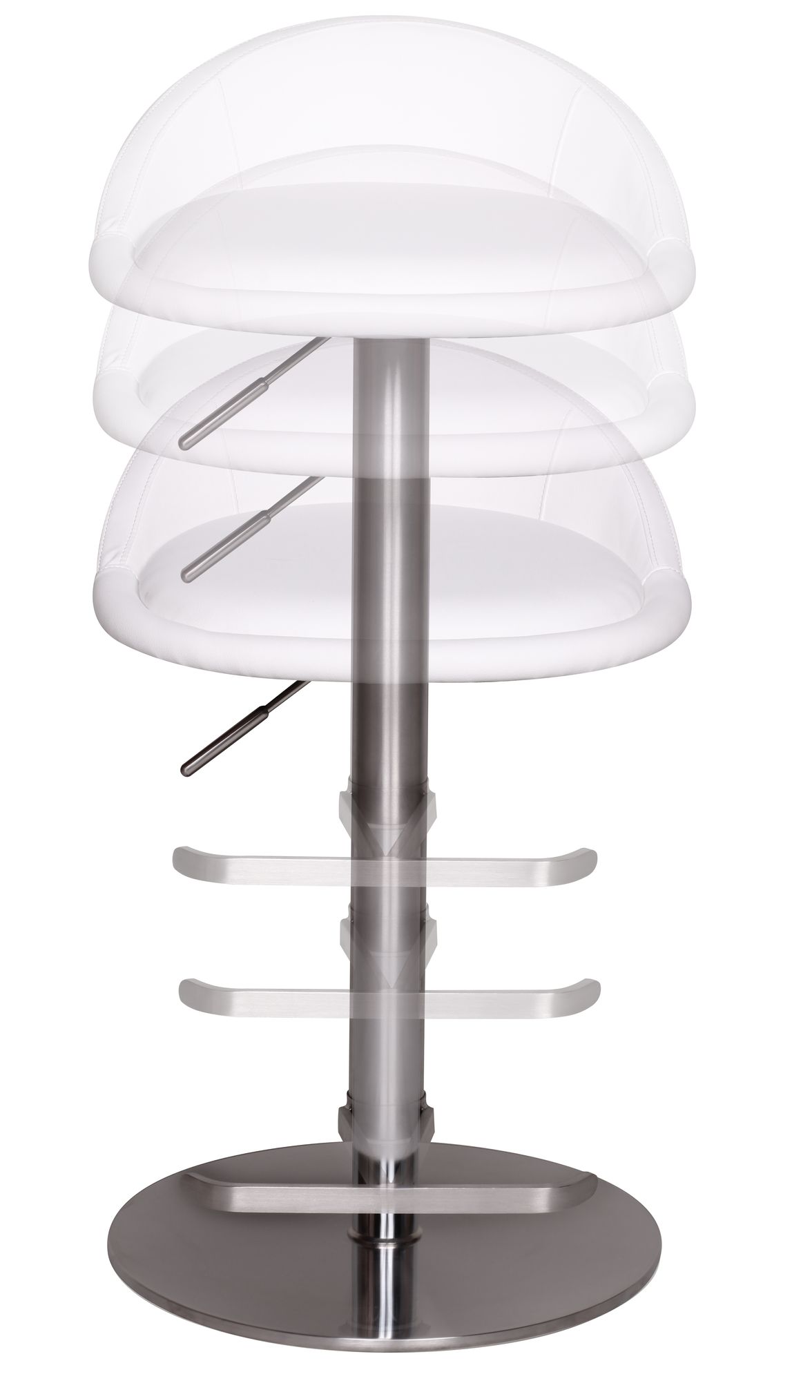 Finebuy Tabouret De Bar Reglable 65 - 90 Cm Chaise De Bar Tabouret Bistro Métal