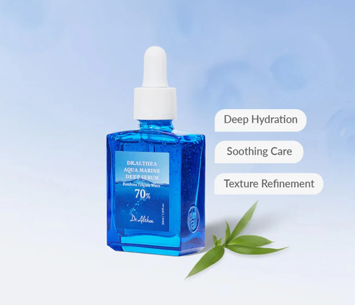 Textúra a aplikácia Dr. Althea Aqua Marine Deep Serum