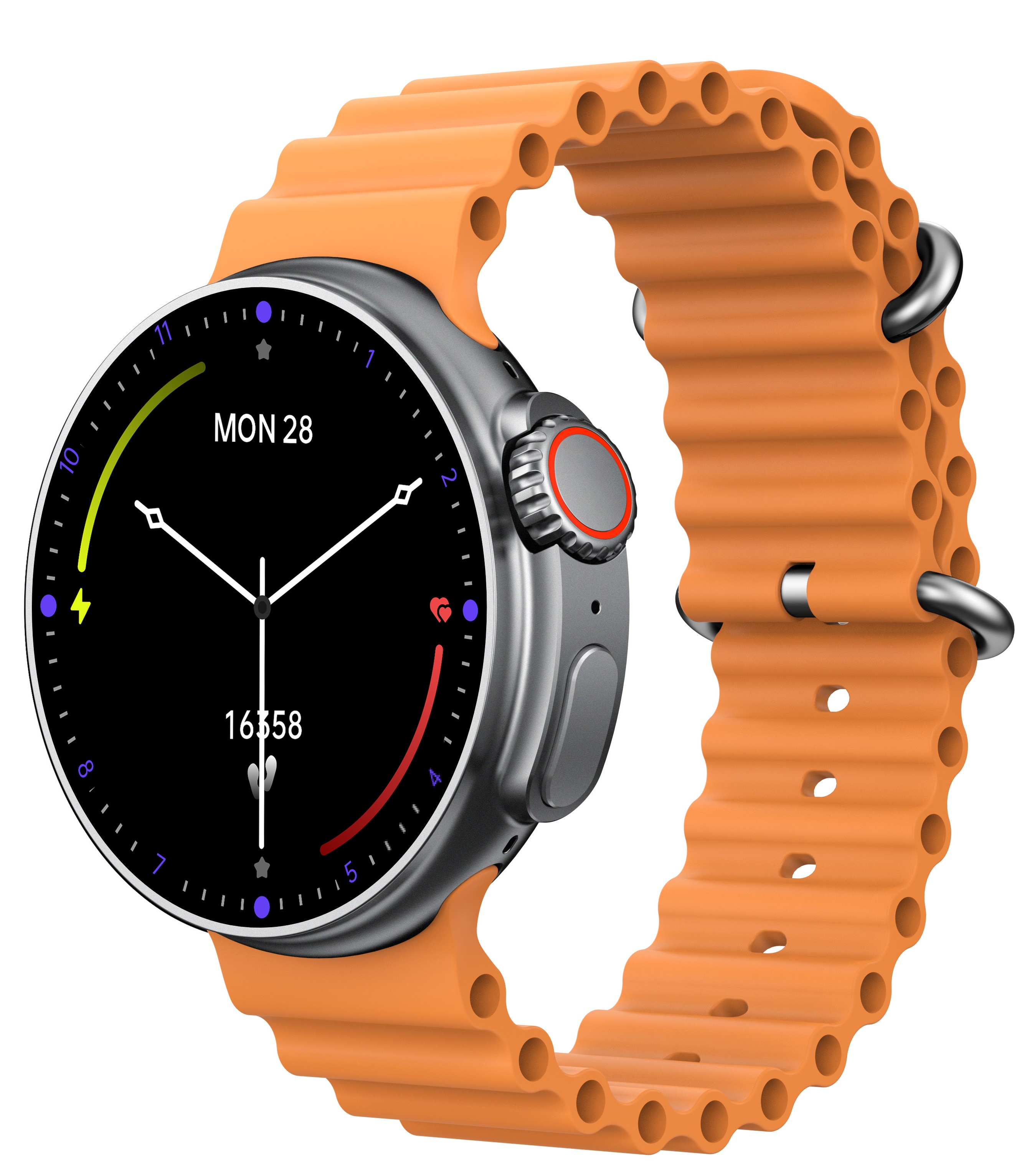 DCU Tecnologic Smartwatch BOSTON nero/arancio