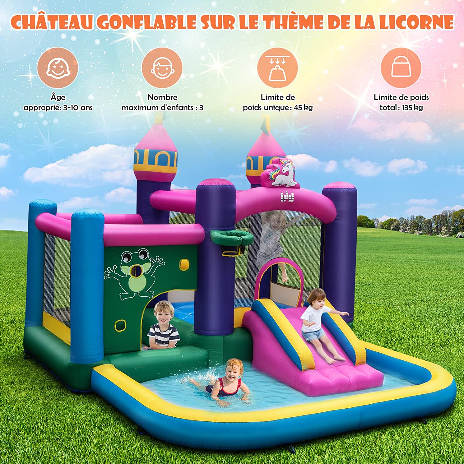 Grand Sac De Rangement Pour Château Gonflable - Noir, Robuste, Idéal Pour Protéger Vos Jeux D'extérieur !