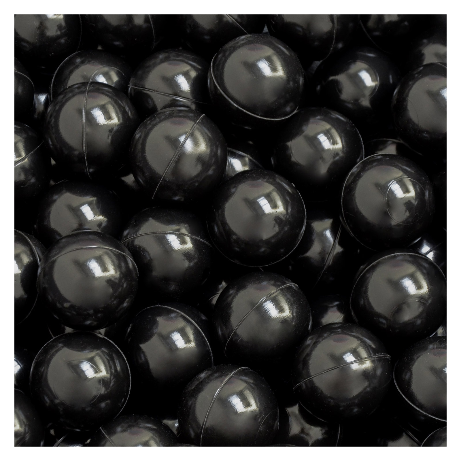 Littletom 50 Boules En Pe 5,5cm De Diamètre Pour Remplir Piscine Bébé Noir