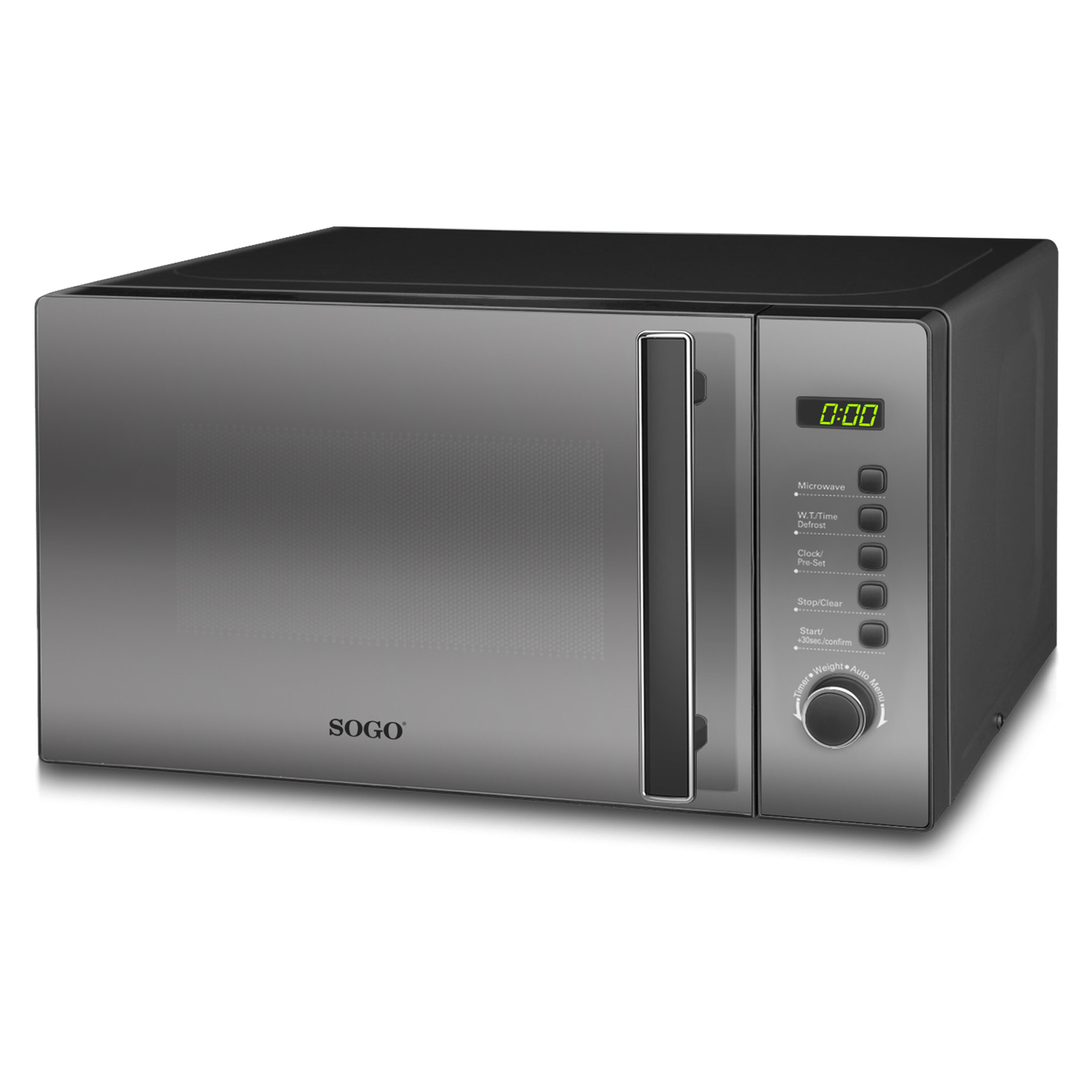 Image of SOGO Forno a Microonde Digitale 20L 700W con Grill e Display LED – Funzioni Automatiche e Scongelamento