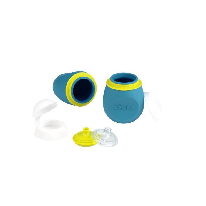 Beaba Lot Portion De Conservation Squeez'portion + Gourde Babysqueez' 2 En 1, 2x180ml