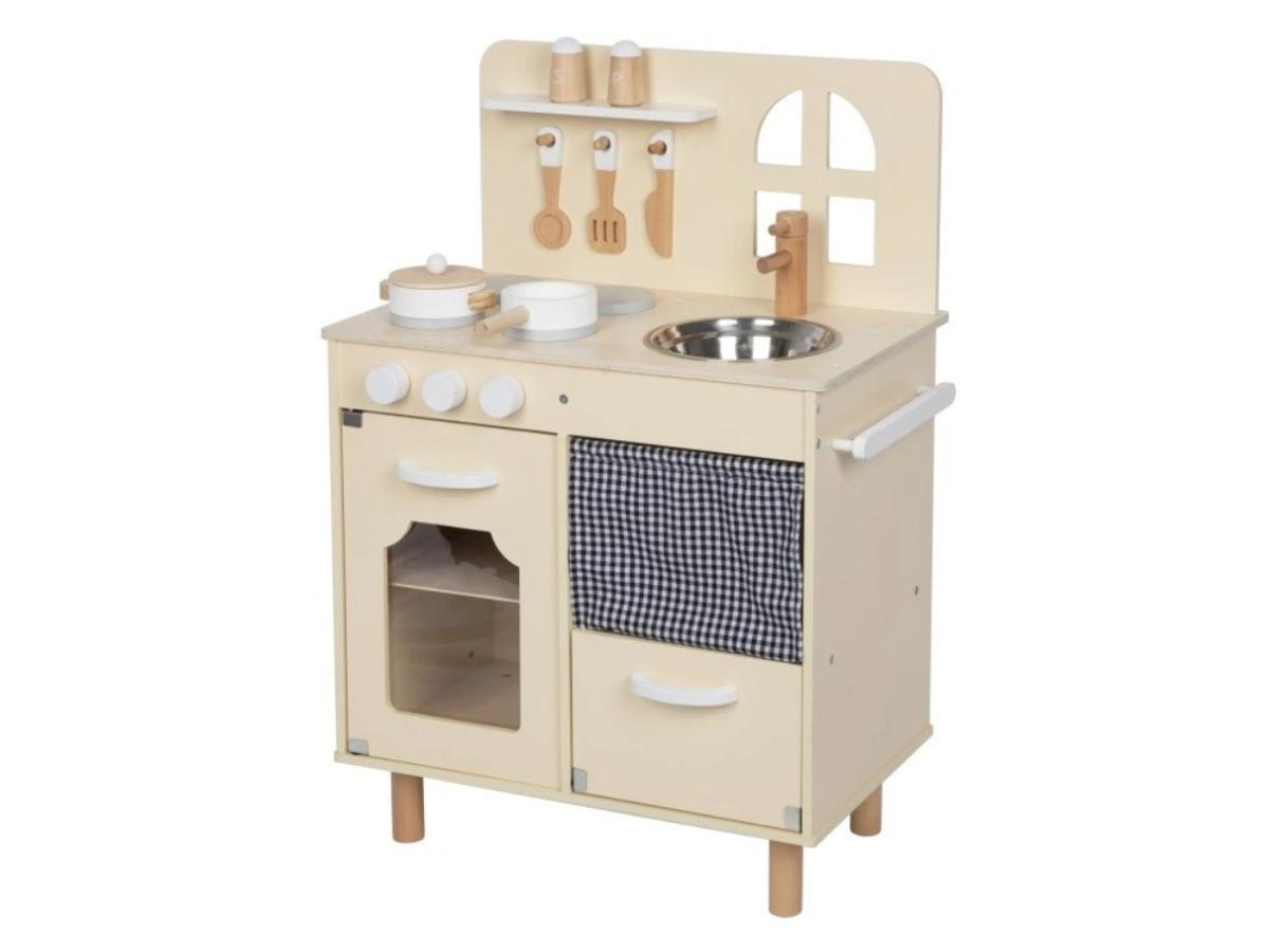 Cuisine En Bois Avec Four Beige