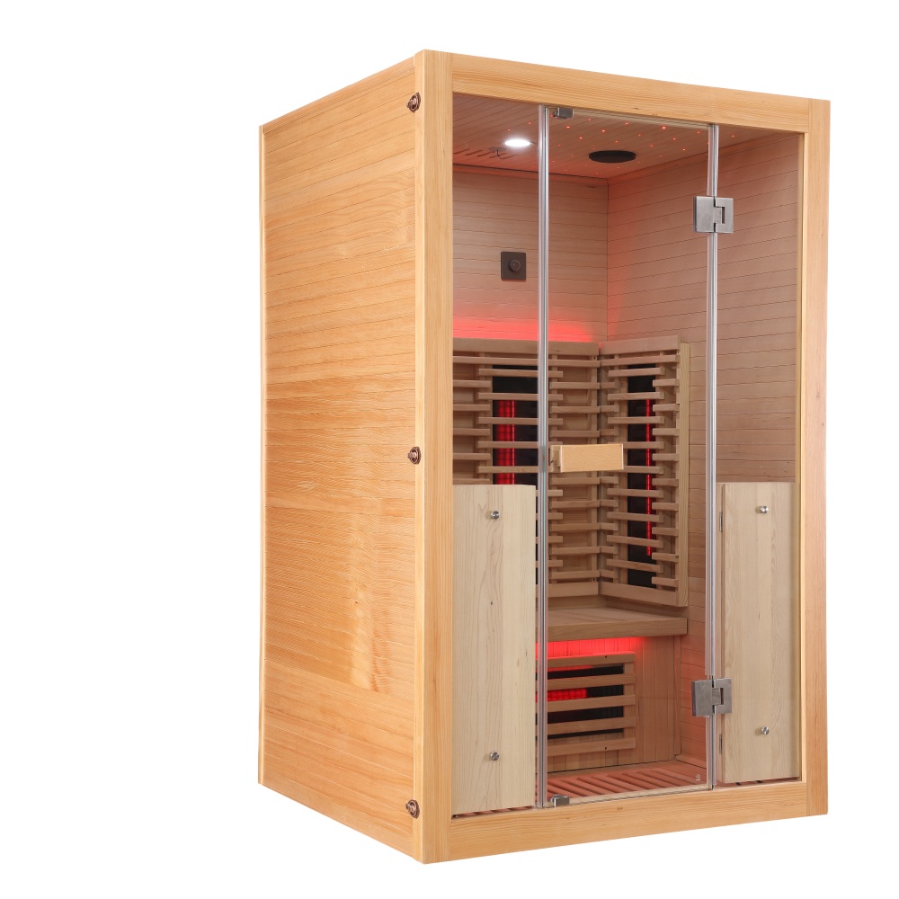 Infrasauna Belatrix Salo 2 RegenaRay – detail interiéru a žiaričov