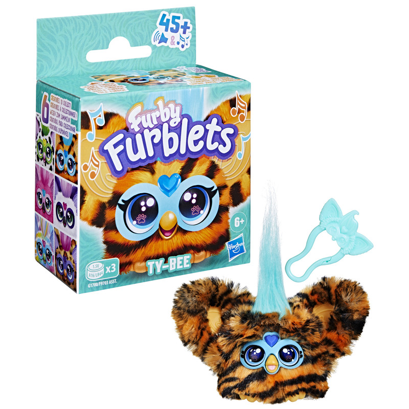 Furby Hfrg17005x2 Clip-On Plush Toy,N/A,6 Years And Above,Brown