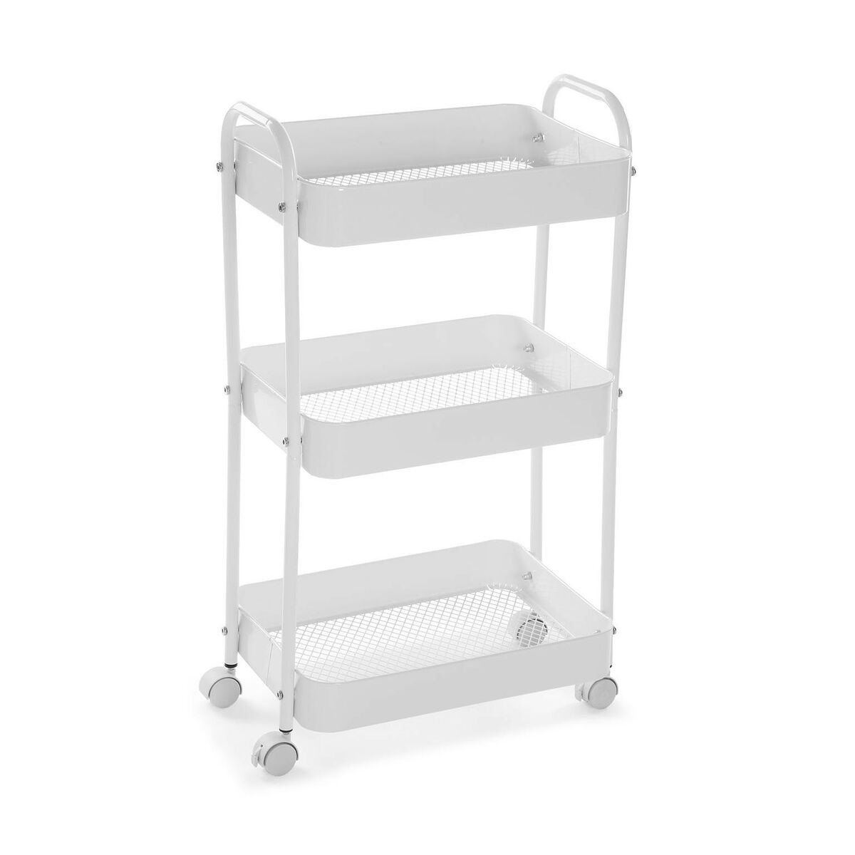 Chariot De Cuisine Versa Blanc 30 X 76 X 46 Cm Fer