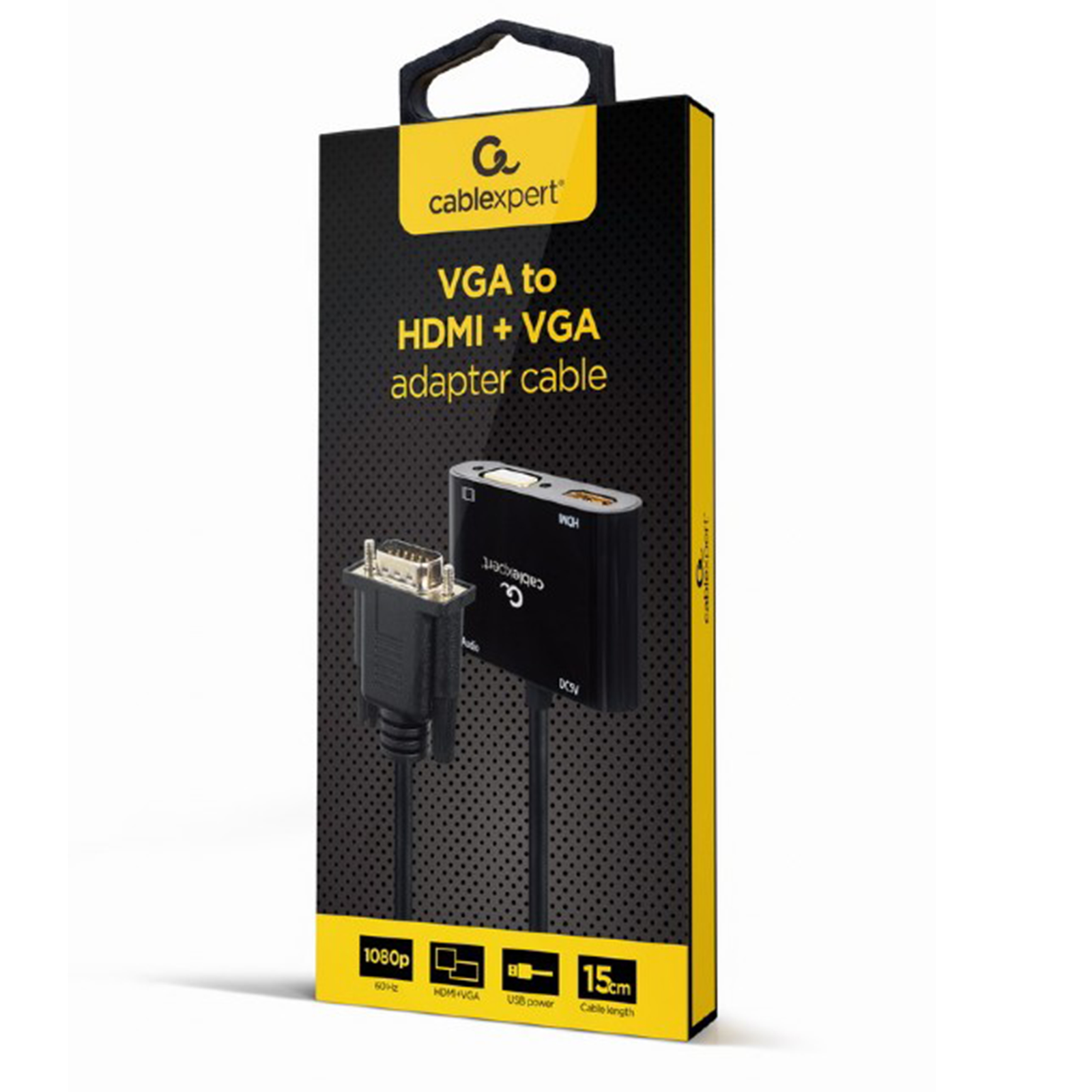 Câble Adaptateur Gembird Hdmi Vers Hdmi + Vga 0.15m
