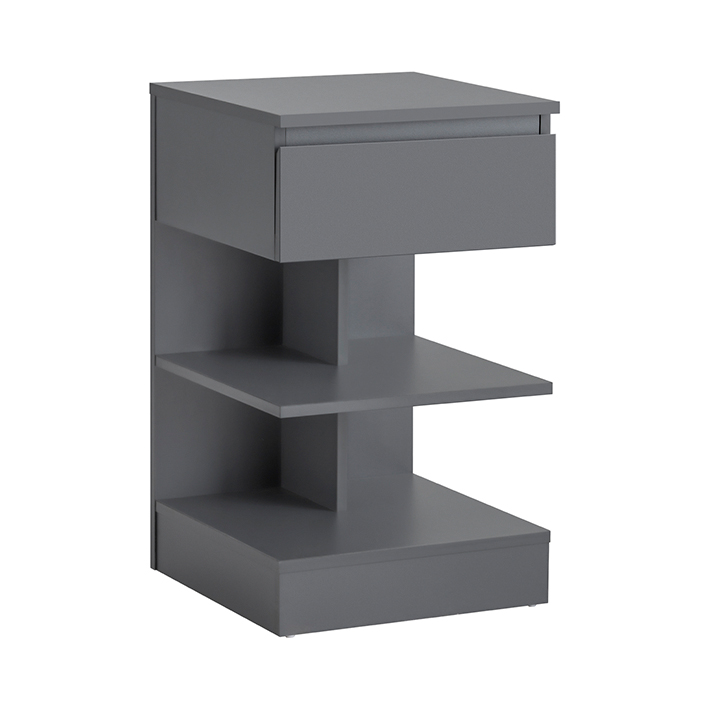 Table De Chevet Gris Fbt49-hg