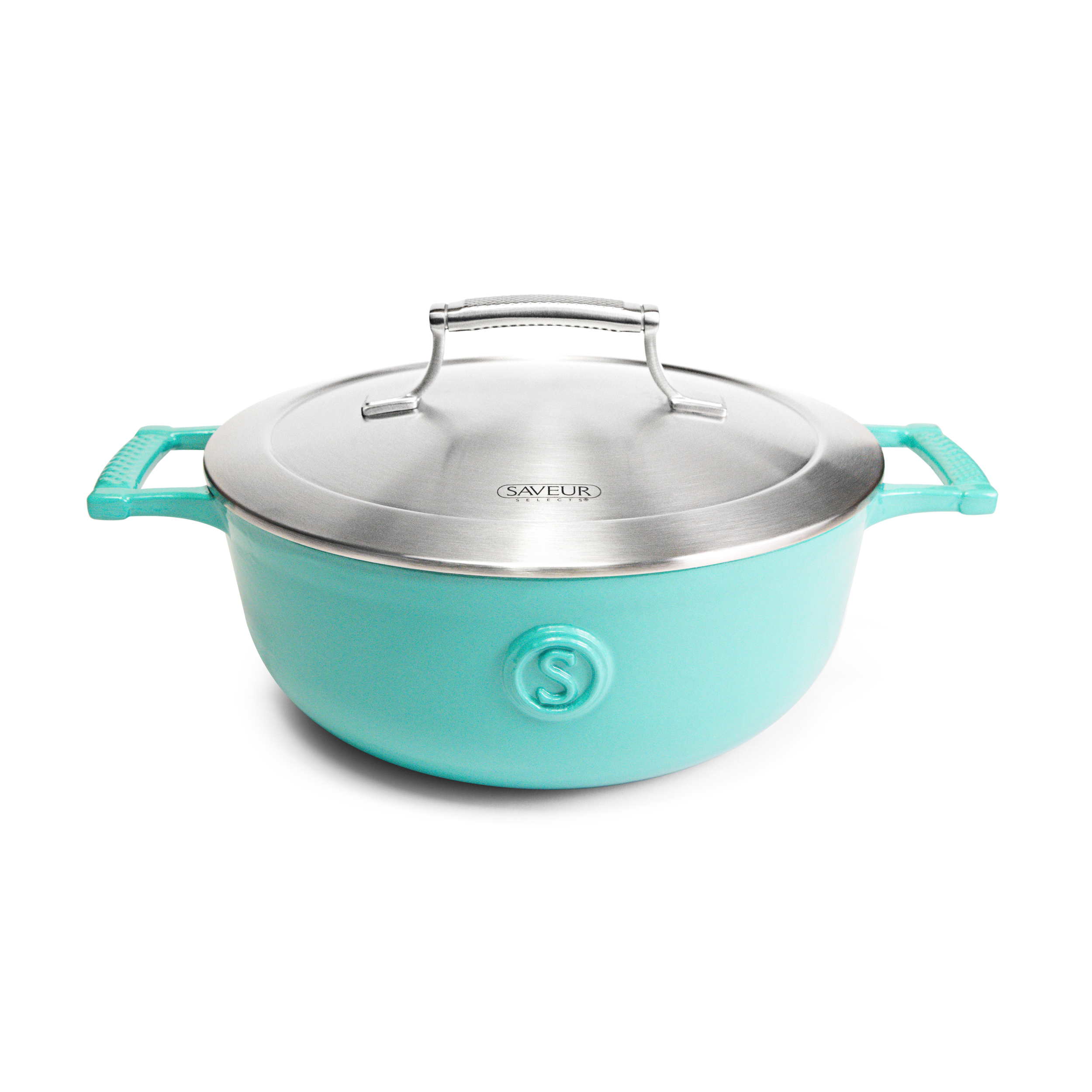 Saveur Selects - Série Voyage - Cocotte 25 Cm - Induction - Garantie À Vie - Saveur Bleu